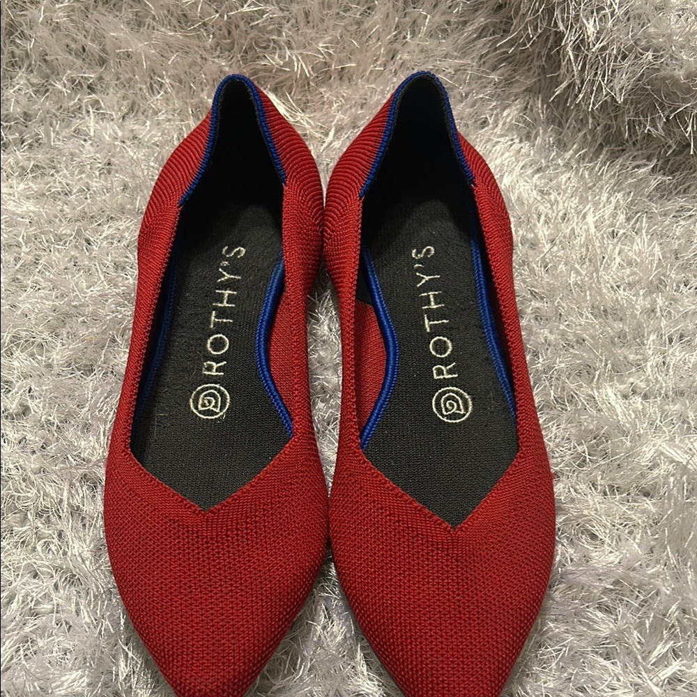 Rothy's Women's Red Flats